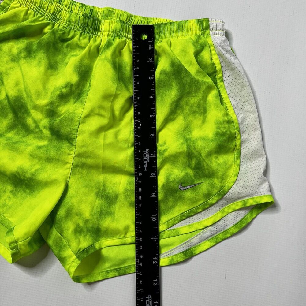 Nike Green Yellow Tempo Dri Fit Athletic Running Shorts Women's Size XS Lined - Picture 2 of 12